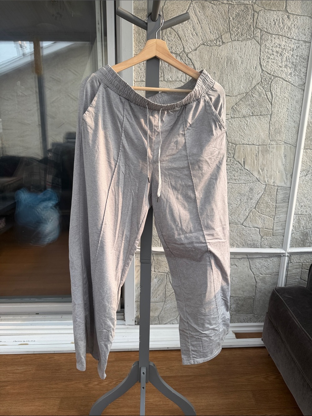 Kirkland Signature Light Gray Drawstring Joggers